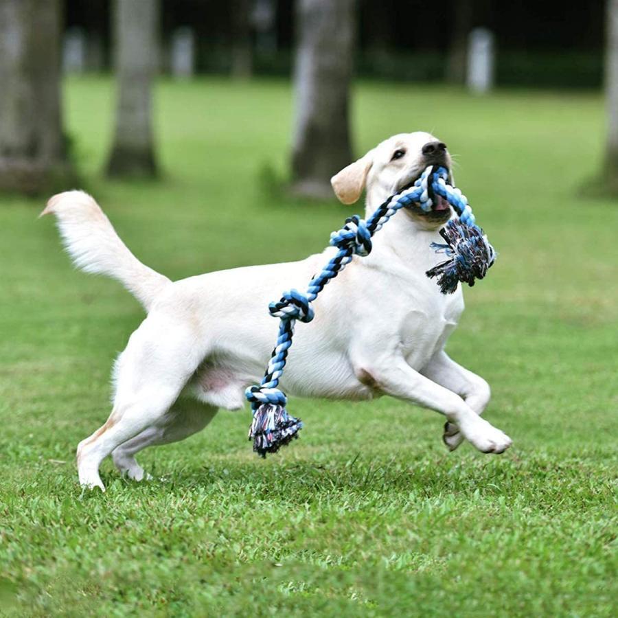 犬用噛むおもちゃ 玩具 犬ロープおもちゃ 歯磨き ペット用 犬おもちゃ 中型犬 格安 耐久性 丈夫 清潔 運動不足解消 天然コットン ストレス解消 大型犬