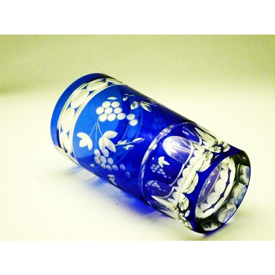 切子グラス ADERIA 石塚硝子 アデリア クリスタルぶどう切子 ロング