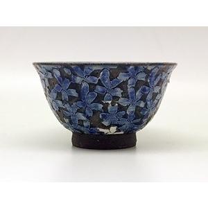 有田焼 千勝窯 黒陶桜 飯碗（大） : 神楽坂のうつわ屋さん 陶柿園