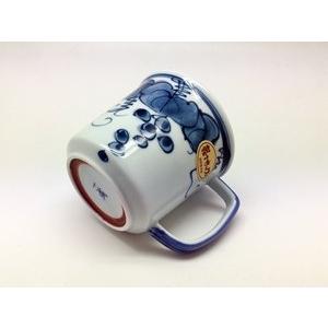 波佐見焼 一誠陶器 手描きぶどう 軽々マグ（青） : 神楽坂の