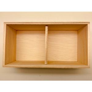 ギフト用 2ヶ用 木箱 中仕切り板1枚付 切子グラス ロックグラス