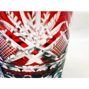 切子グラス Horikoshi 松剣切子オールド 木箱入りペア : 神楽坂の