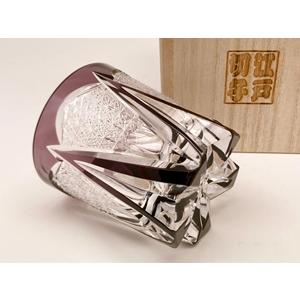 TR010P瀧澤硝子工芸 江戸切子伝統工芸士 瀧澤利夫作 江戸切子 五芒星