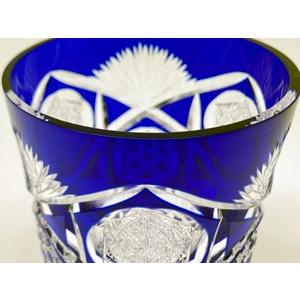 江戸切子 瀧澤硝子工芸 江戸切子伝統工芸士 瀧澤利夫作 ロックグラス