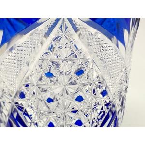 江戸切子 TR006B瀧澤硝子工芸 江戸切子伝統工芸士 瀧澤利夫作 ロック