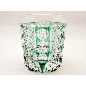 レビューで送料無料 瀧澤硝子工芸 江戸切子伝統工芸士 瀧澤利夫作 江戸切子 菊籠目と玉 ロックグラス エメラルドグリーン テレビ東京 美のお茶会 新版 Blog Lonolife Com