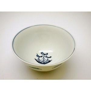 有田焼 しん窯 青花 二人異人 3.8寸反飯碗 : 神楽坂のうつわ屋さん 陶