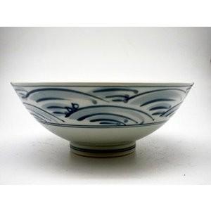 有田焼 しん窯 青花 長崎紋 6.5寸中華丼 : 神楽坂のうつわ屋さん 陶