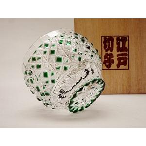 瀧澤利夫氏江戸切子グラス TS003G瀧澤硝子工芸 江戸切子伝統工芸士・瀧澤利夫作 江戸切子 丸