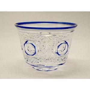 瀧澤硝子工芸 江戸切子 ぐい呑み 八角籠目1個 瑞宝単光章 東京都名誉