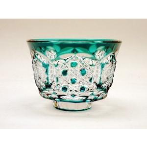 TS009BG瀧澤硝子工芸 江戸切子伝統工芸士・瀧澤利夫作 江戸切子 天開