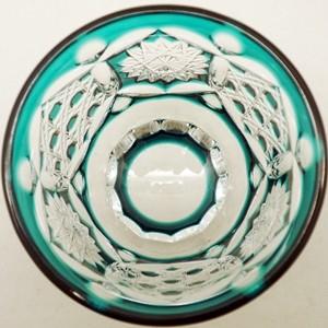 TS009BG瀧澤硝子工芸 江戸切子伝統工芸士・瀧澤利夫作 江戸切子 天開