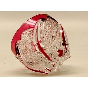 江戸切子 ぐい呑 瀧澤利夫作 TS015瀧澤硝子工芸 江戸切子伝統工芸士・瀧澤