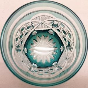TS113EG瀧澤硝子工芸 江戸切子伝統工芸士・瀧澤利夫作 江戸切子 ぐい呑