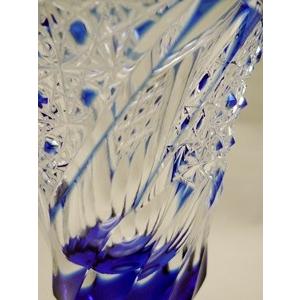 江戸切子 帯留め 瀧澤利夫謹製 江戸切子 TD001瀧澤硝子工芸 江戸切子伝統工芸士・瀧澤利夫作