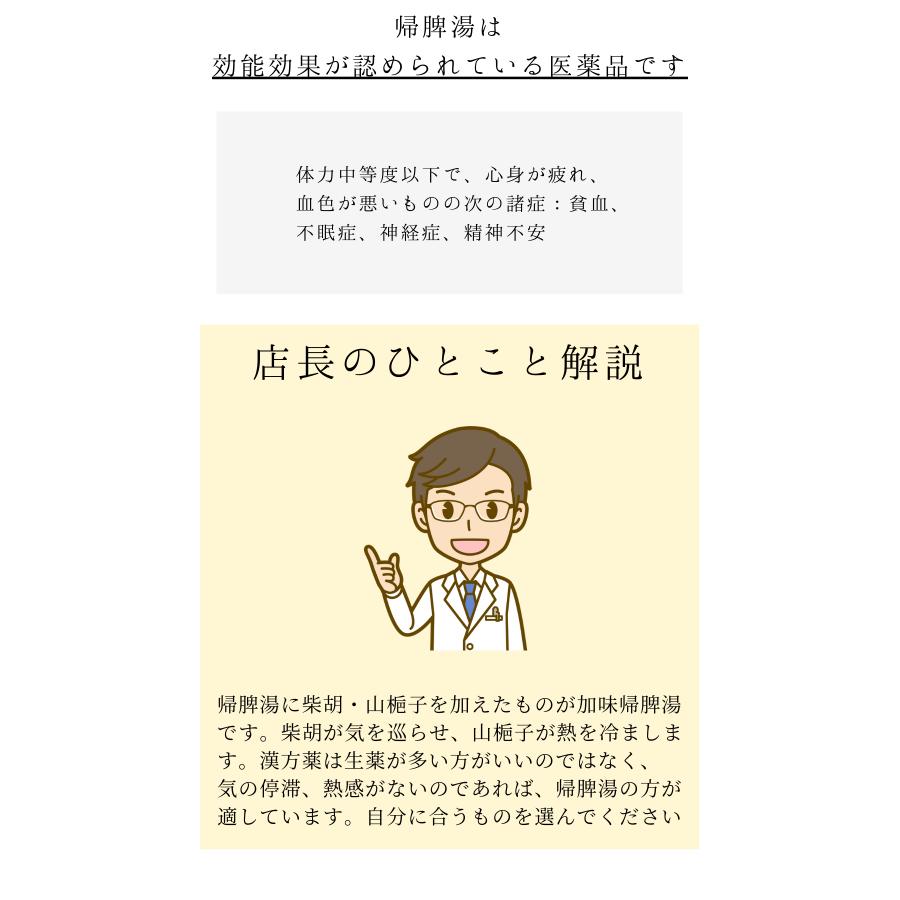 帰脾湯３０日分(３０包)煎じ薬　貧血、不眠症、神経症、精神不安　漢方薬　キヒトウ