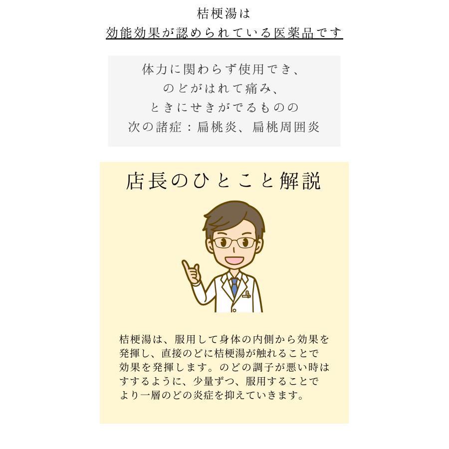 桔梗湯５日分(５包)煎じ薬　のどがはれて痛み、ときにせきがでるものの扁桃炎、扁桃周囲炎　漢方薬　キキョウトウ｜toushindo｜05