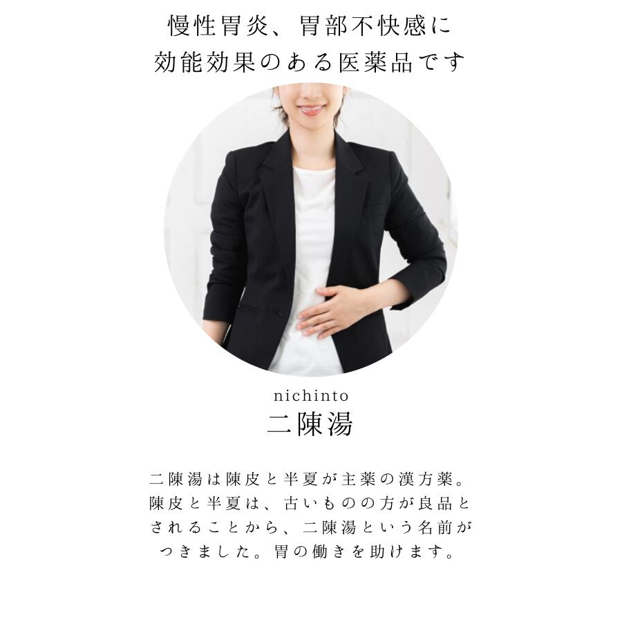 二陳湯 煎じ薬　悪心、嘔吐、胃部不快感、慢性胃炎、二日酔　薬局製剤　漢方　ニチントウ