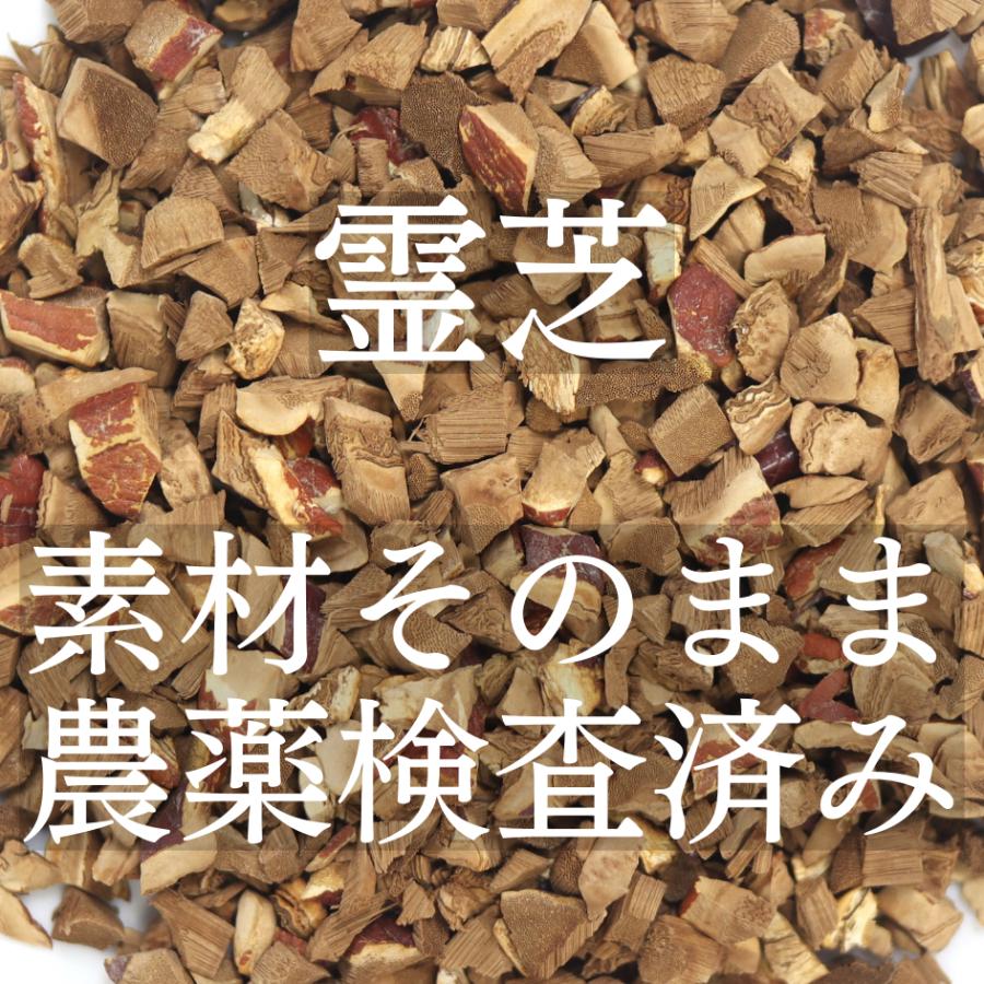 霊芝茶 100g 農薬検査済 無添加 れいし 薬膳茶 生薬 そのまま｜toushindo｜03