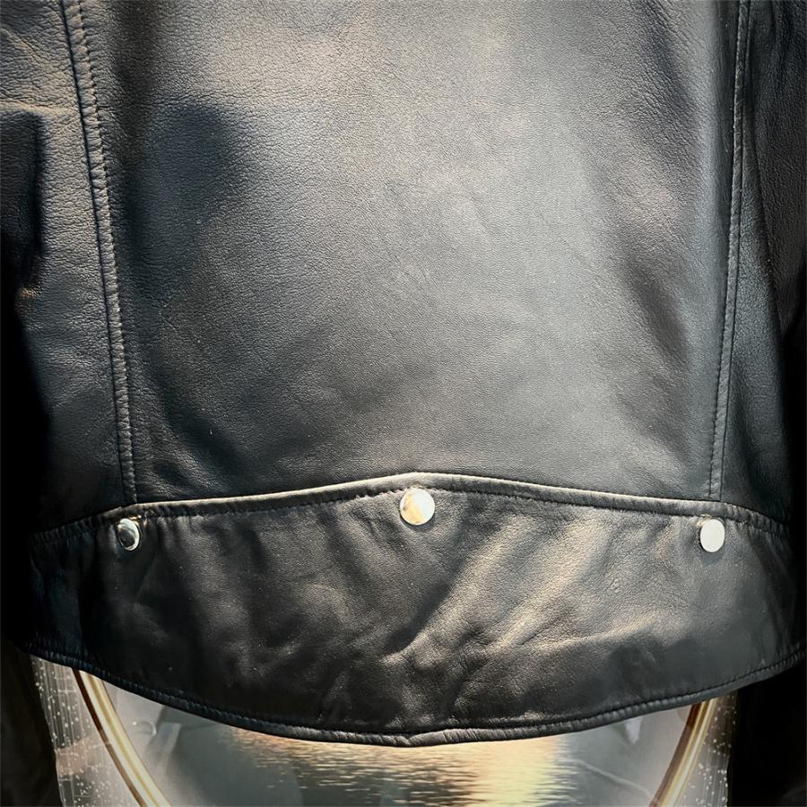 ライダース EU製 Uaboni Paris ユアボニ 羊革 シープスキン 薄手