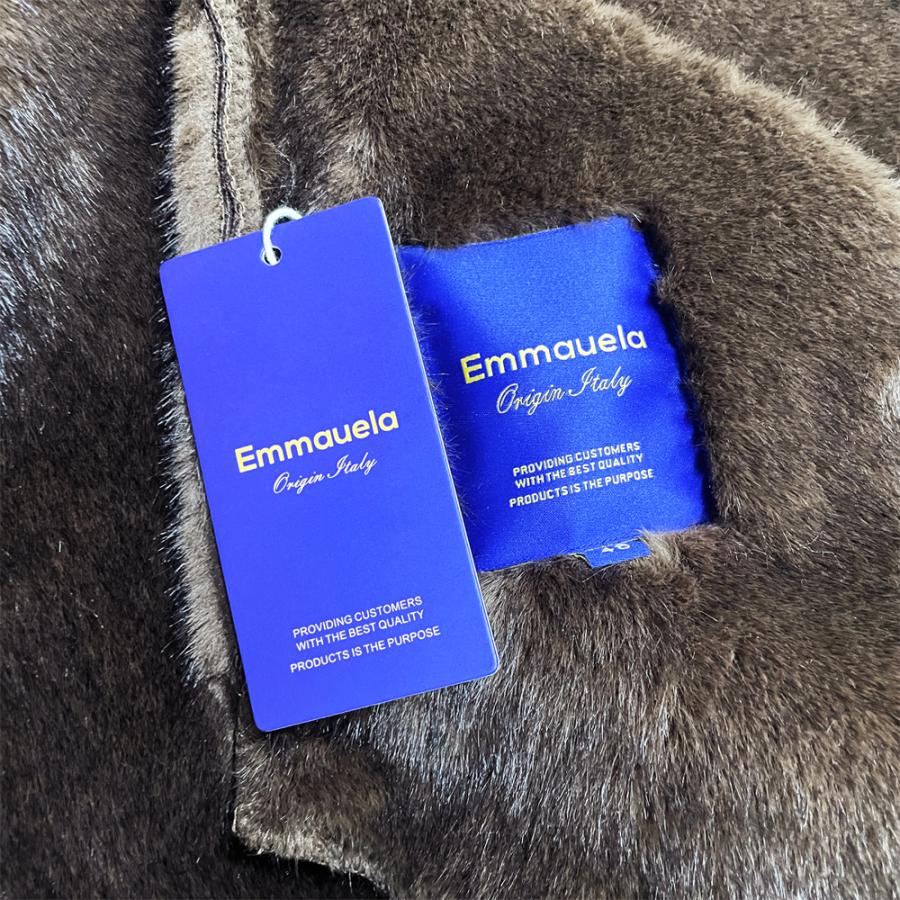 ボマージャケット EU製 Emmauela イタリア ミラノ発 羊革 シープスキン