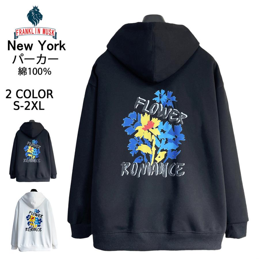 40%off パーカー EU製 FRANKLIN MUSK ニューヨーク発 綿100％ 長袖 