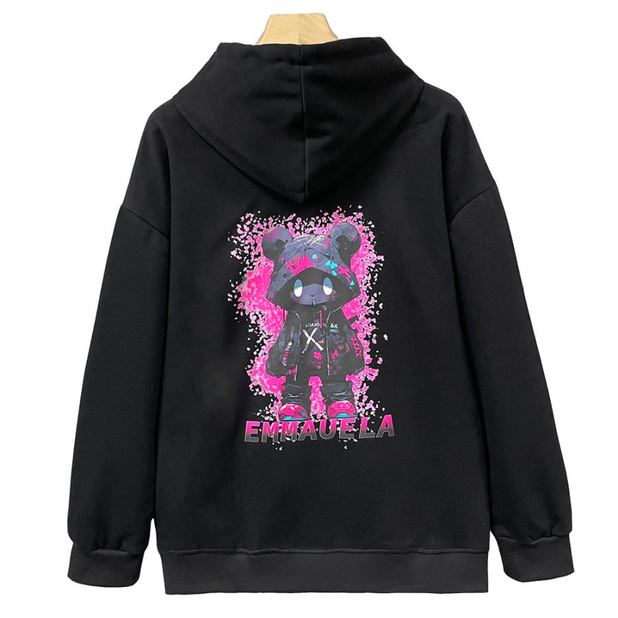 パーカー EU製 Emmauela イタリア ミラノ発 綿100％ 快適 クマ