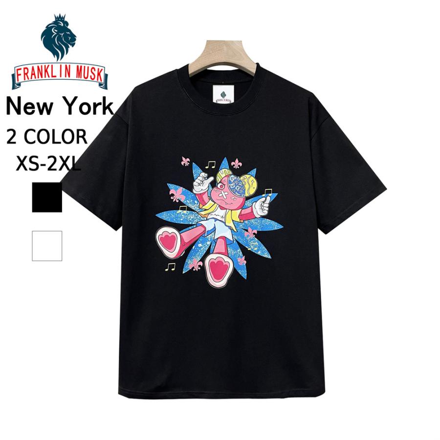 Tシャツ 半袖 EU製 FRANKLIN MUSK アメリカ ニューヨーク発 可愛い 