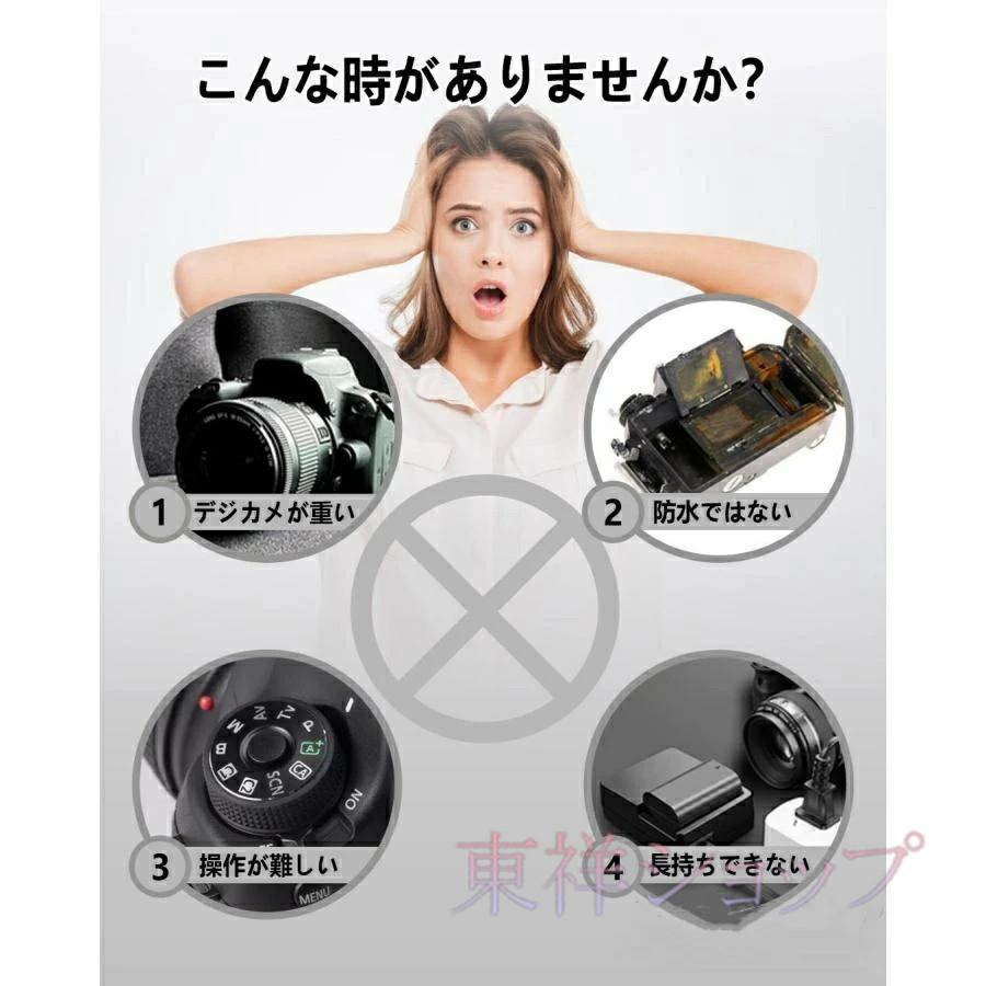 アクションカメラ ウェアラブルカメラ 軽量 バイクカメラ スポーツ