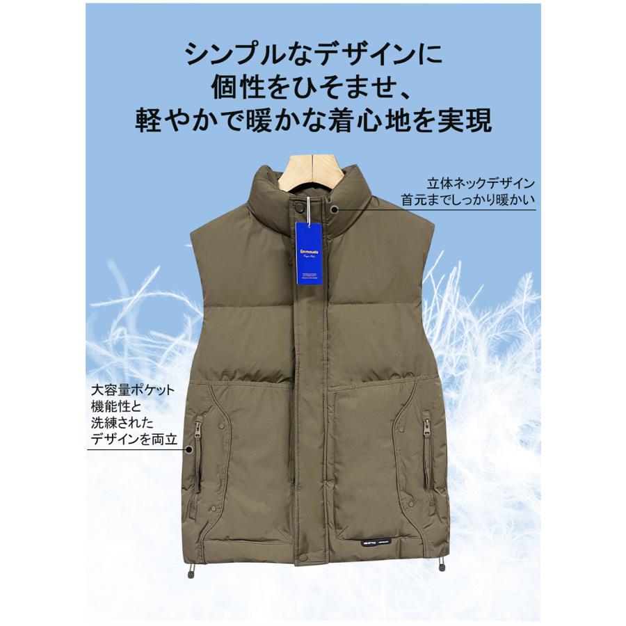 20%off ダウンベスト EU製 Emmauela ミラノ発 グースダウン90％ 防寒