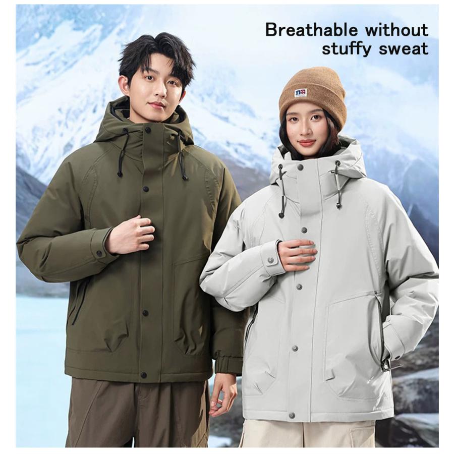 ダウンジャケット EU製 Uaboni Paris ユアボニ グースダウン90％ 防寒