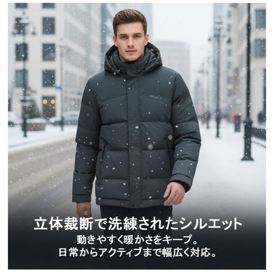 ダウンジャケット EU製 christian milada ミラノ発 ダウン90％ 防寒