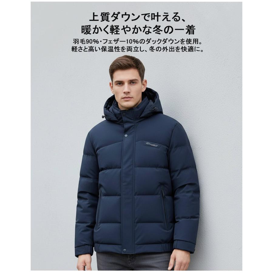 ダウンジャケット EU製 christian milada ミラノ発 ダウン90％ 防寒