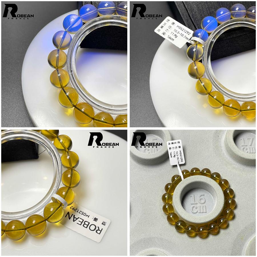 上級 EU製★ROBEAN・ブルーアンバー・琥珀★ブレスレット パワーストーン 天然石 綺麗 お守り ギフト アクセサリー レディース メンズの画像