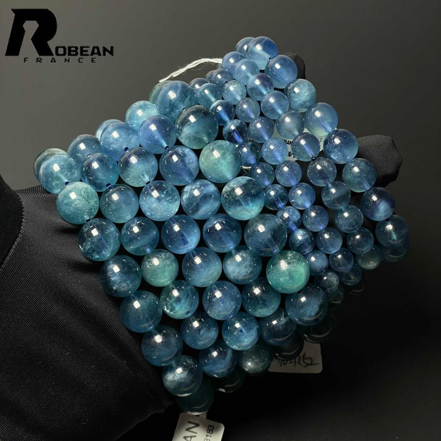 10%OFF 高級 EU製 ★ROBEAN・ブルーグリーンアクアマリン★パワーストーン ブレスレット 天然石 原石 お守り レディース メンズ | 