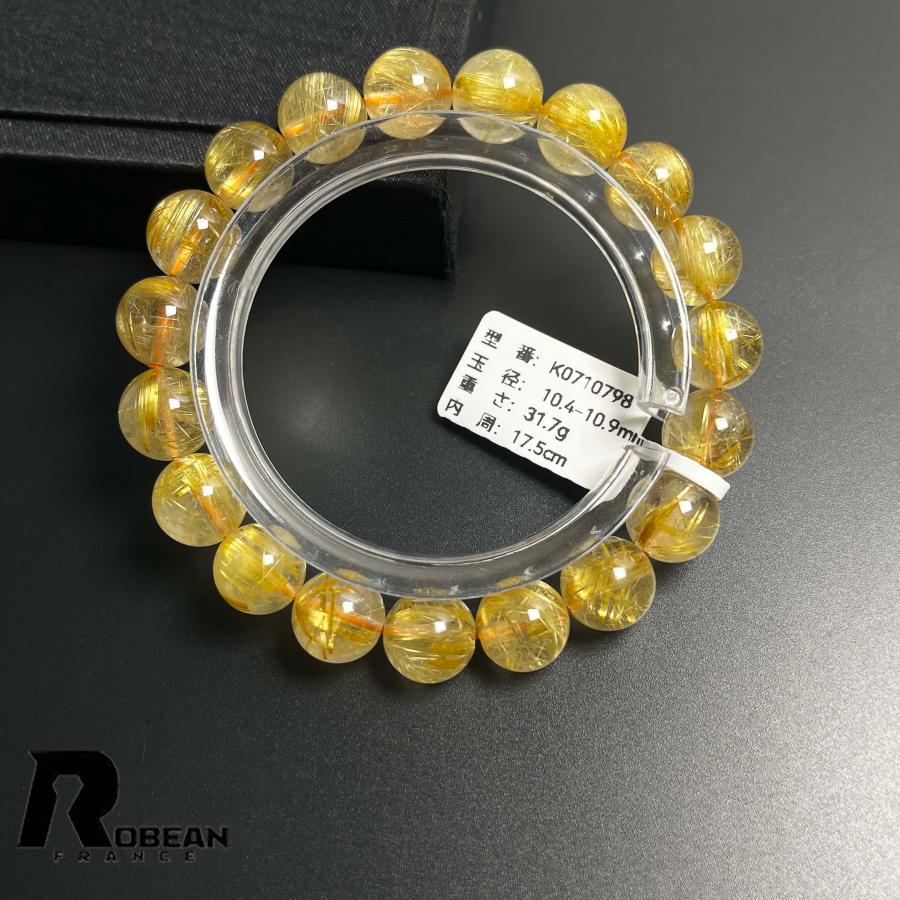 上品 EU製☆ROBEAN・極!極満針ルチルクォーツ☆ブレスレット