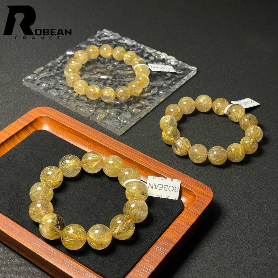 絶賛 EU製☆ROBEAN・極!極満針ルチルクォーツ☆ブレスレット