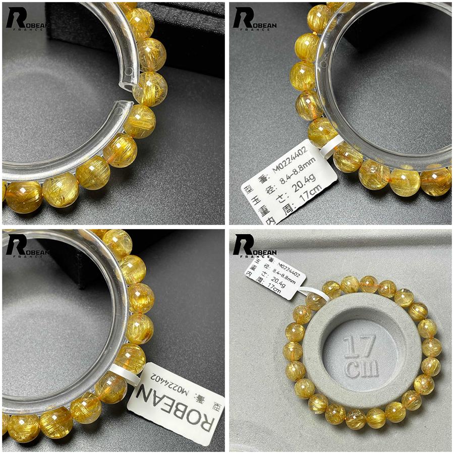 絶賛 EU製☆ROBEAN・極!極満針ルチルクォーツ☆ブレスレット