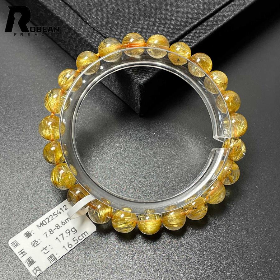 絶賛 EU製☆ROBEAN・極!極満針ルチルクォーツ☆ブレスレット