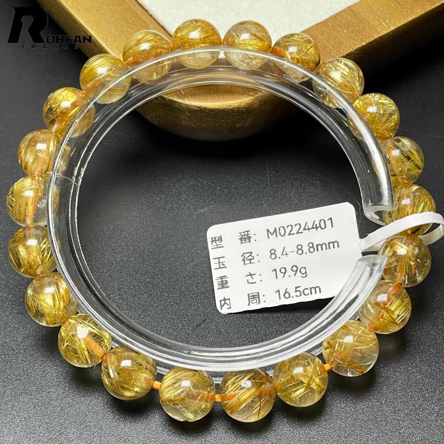 上級EU製 極満針ルチルクォーツブレスレット パワーストーン 天然石 絶賛 EU製☆ROBEAN・極!極満針ルチルクォーツ☆ブレスレット