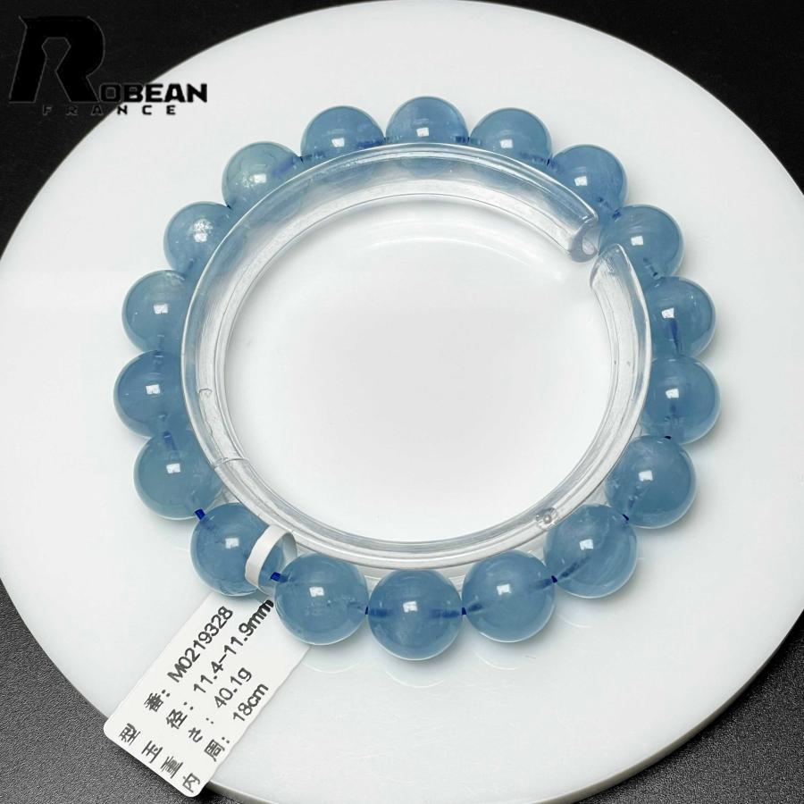 逸品 EU製★ROBEAN・ブルーアクアマリン★パワーストーン ブレスレット 天然石 原石 綺麗 お守り プレゼント アクセサリー レディース メンズ_7