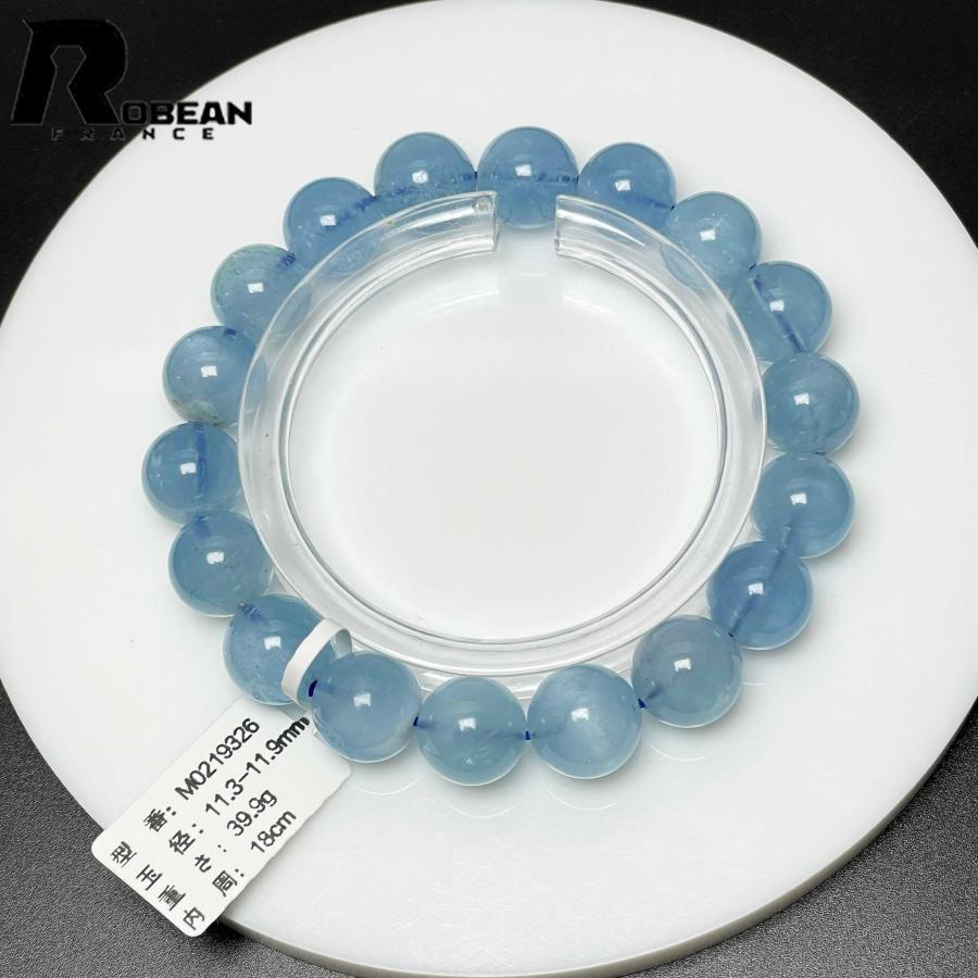 逸品 EU製★ROBEAN・ブルーアクアマリン★パワーストーン ブレスレット 天然石 原石 綺麗 お守り プレゼント アクセサリー レディース メンズ_5
