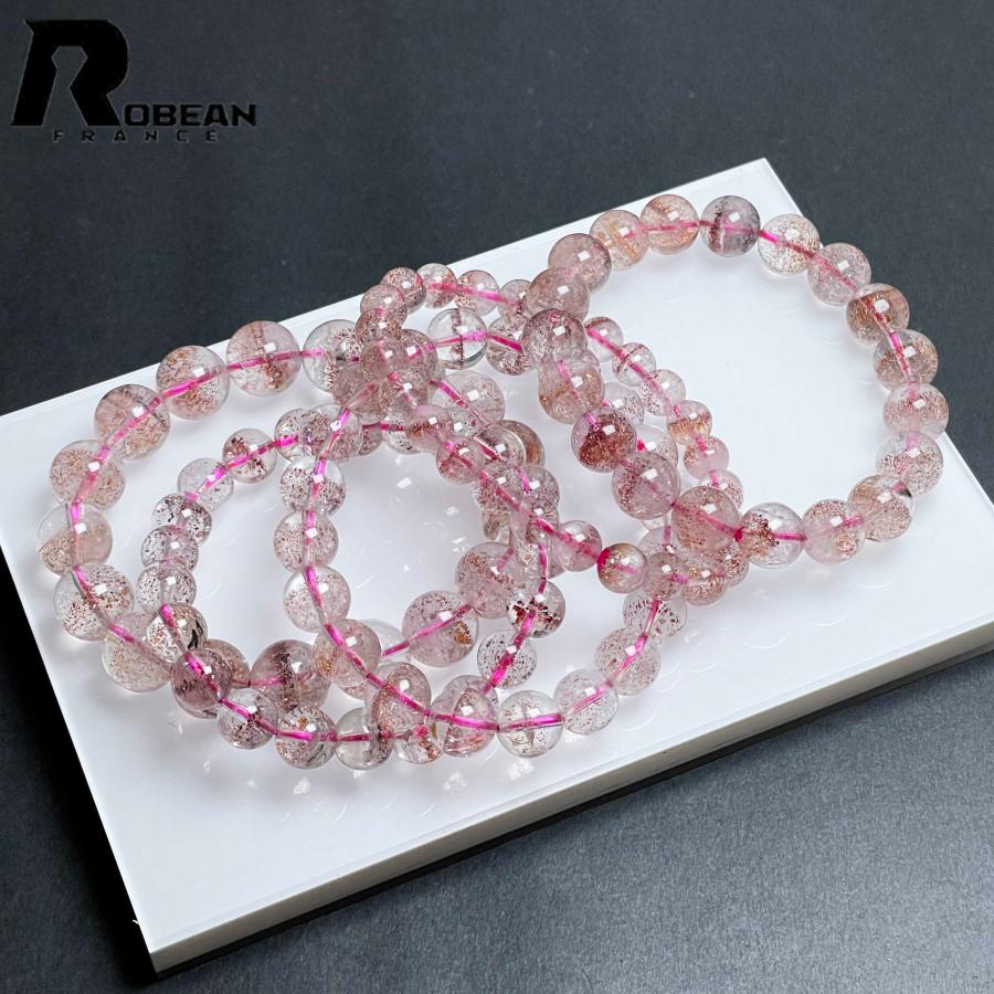 綺麗 EU製 ☆ROBEAN・ストロベリークォーツ☆ブレスレット 