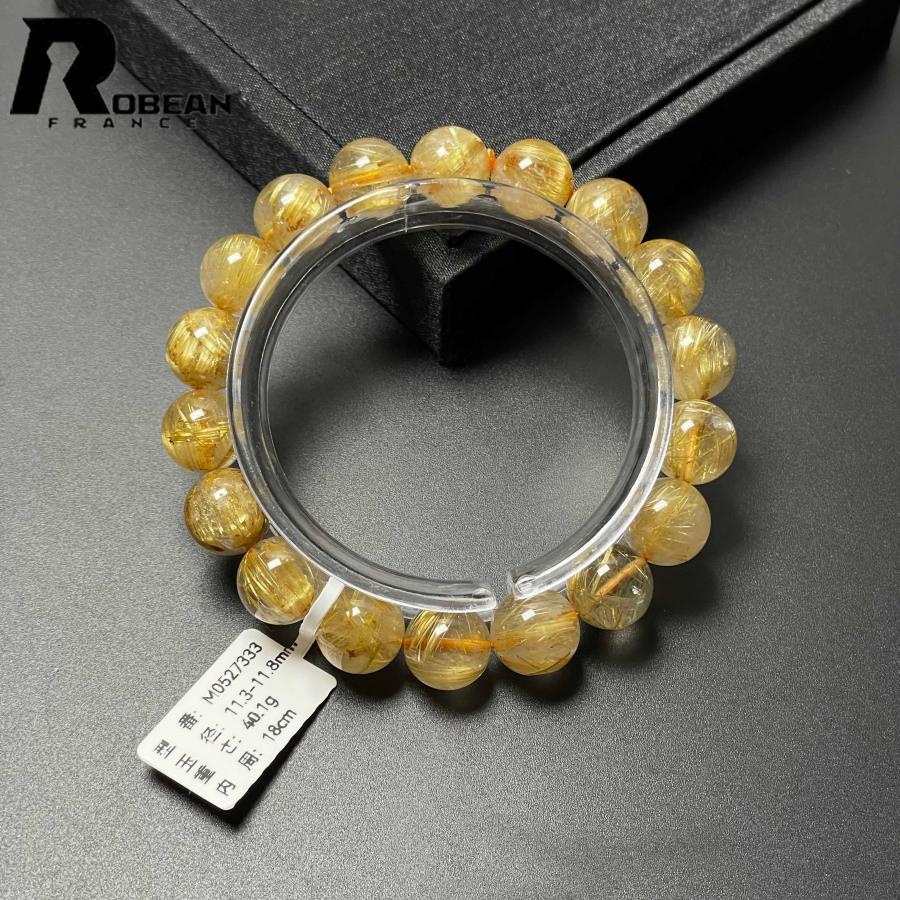 夢色 EU製 ★ROBEAN・極!極満針ルチルクォーツ★ブレスレット パワーストーン 天然石 綺麗 金運 お守り アクセサリー レディース メンズ_3