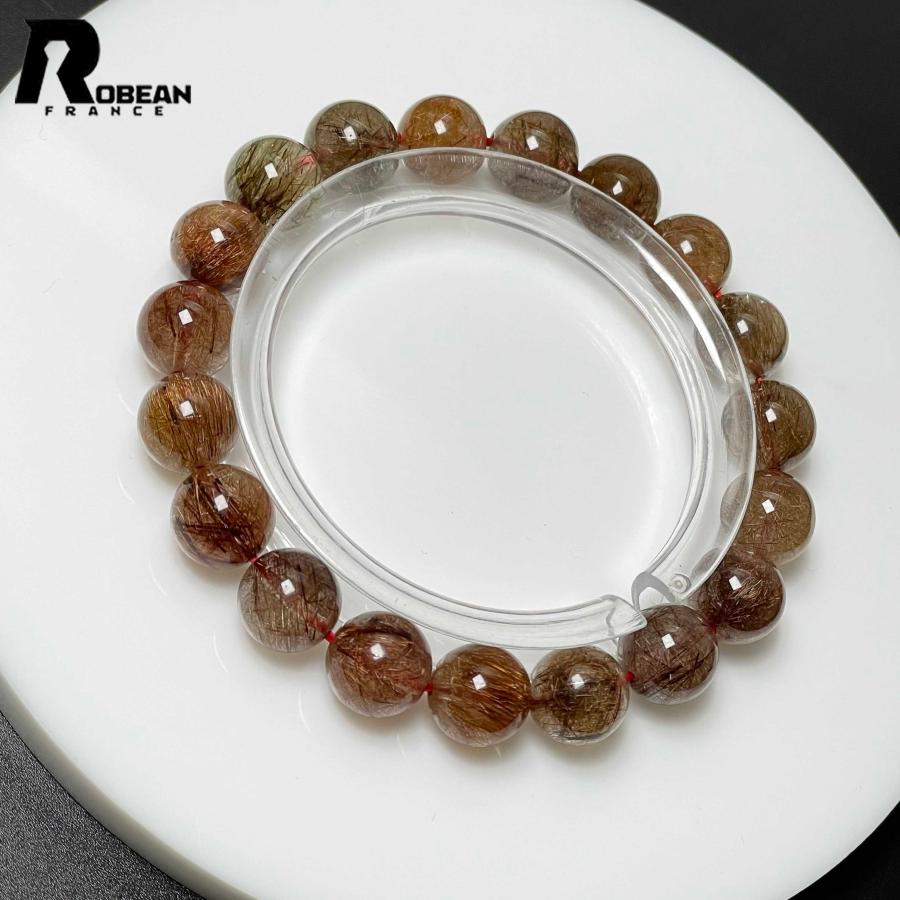 高級 EU製 定価5万円☆ROBEAN・ブラウンルチルクォーツ☆ブレスレット
