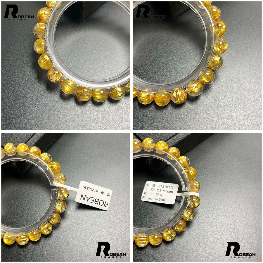 上級 EU製 ★ROBEAN・極!極満針ルチルクォーツ★ブレスレット パワーストーン 天然石 綺麗 金運 お守り アクセサリー レディース メンズの画像