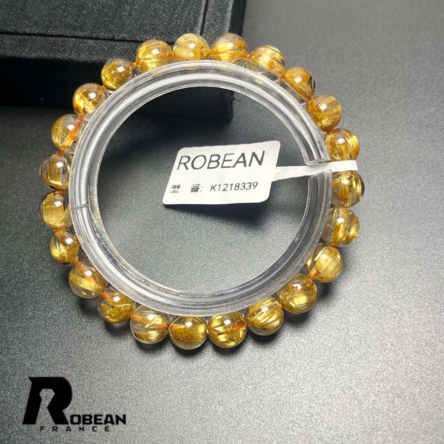 上級 EU製 ★ROBEAN・極!極満針ルチルクォーツ★ブレスレット パワーストーン 天然石 綺麗 金運 お守り アクセサリー レディース メンズの画像