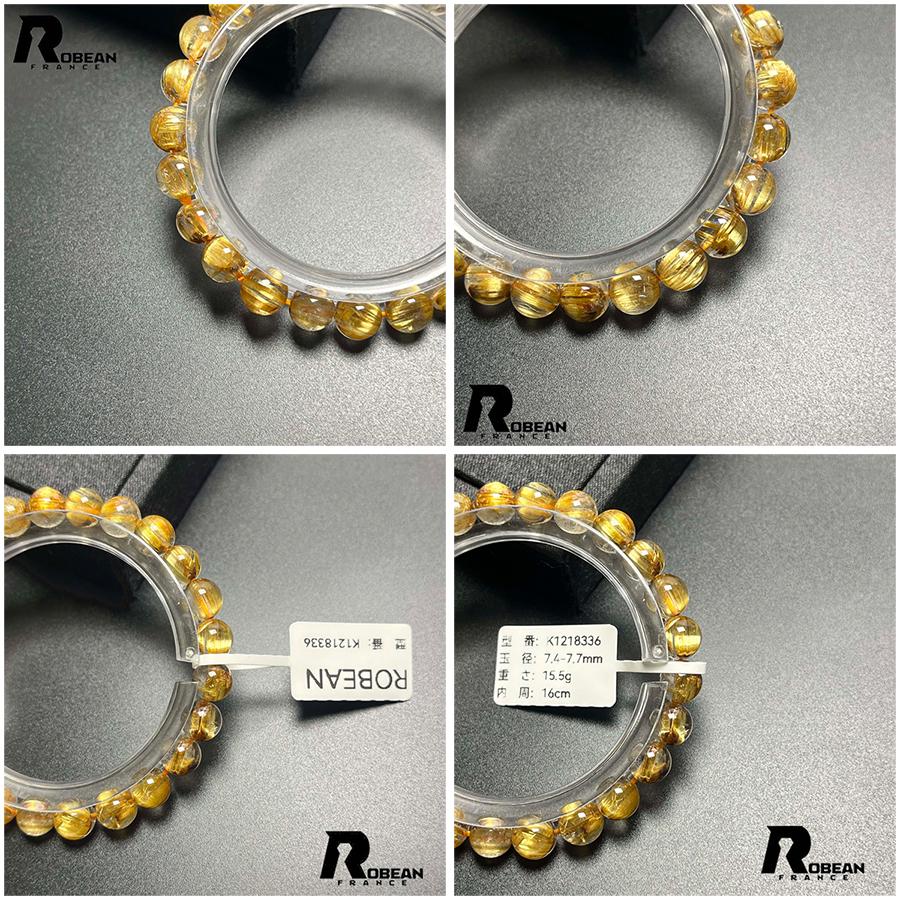 上級 EU製 ★ROBEAN・極!極満針ルチルクォーツ★ブレスレット パワーストーン 天然石 綺麗 金運 お守り アクセサリー レディース メンズの画像