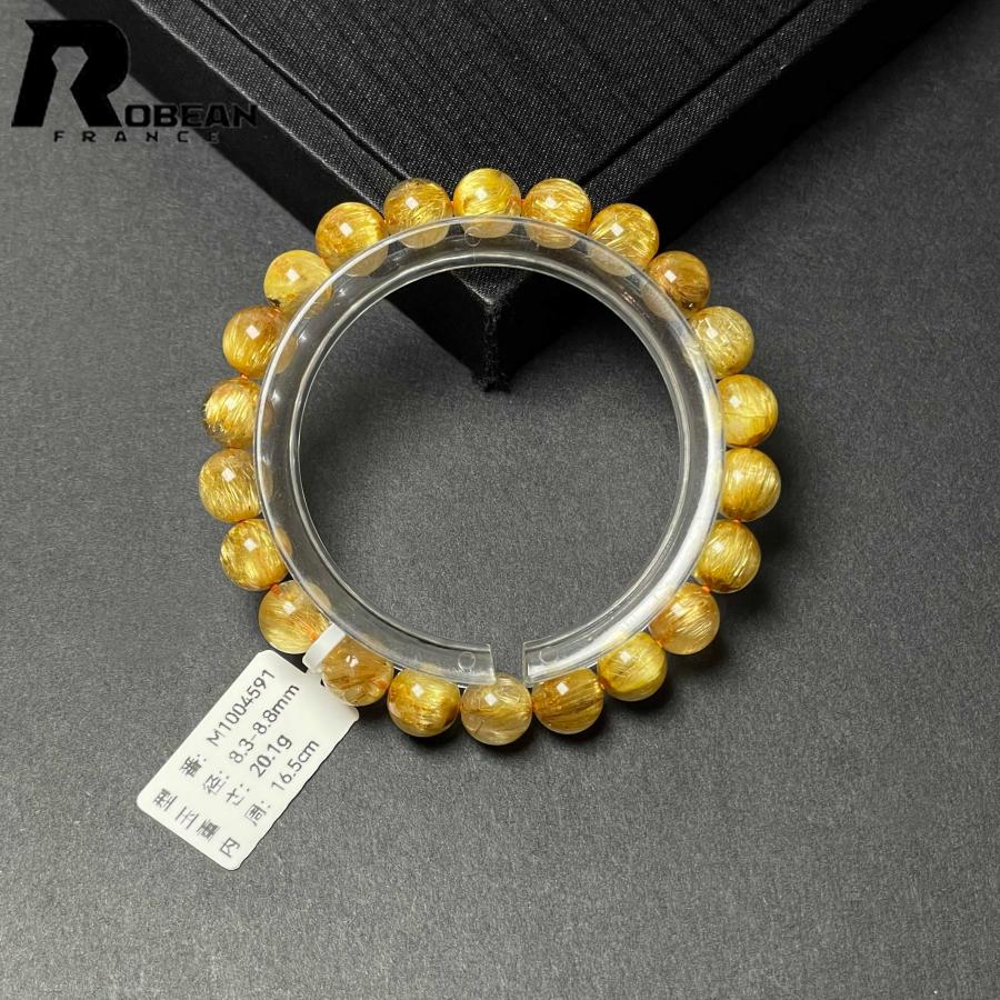 上級EU製 極満針ルチルクォーツブレスレット パワーストーン 天然石 高級 EU製☆ROBEAN・極!極満針ルチルクォーツ☆ブレスレット