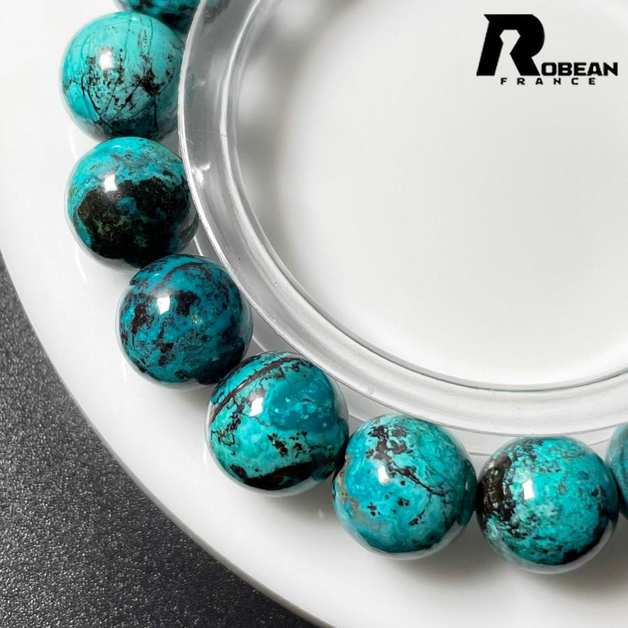 夢色 EU製☆ROBEAN・ブルークリソコラ☆パワーストーン ブレスレット 